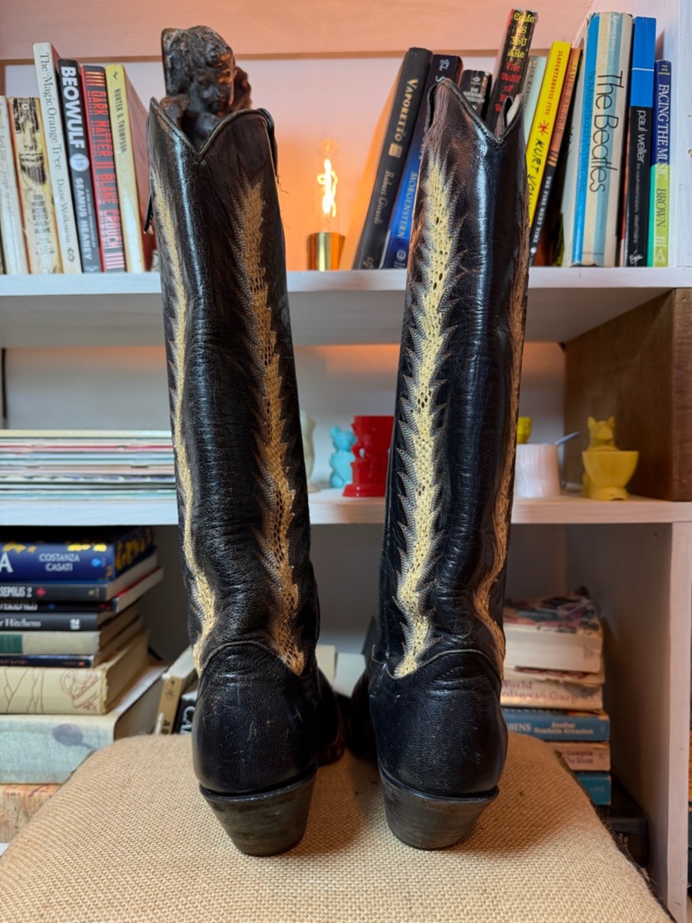 Larry Mahan 1970’s western boots with snakeskin - Picture 5 of 9